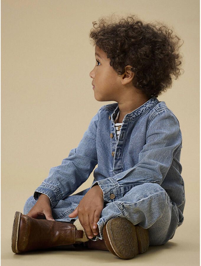 LIL' ATELIER Jongens Overhemden Nmmtaya Ls Loose Dnm Shirt Lichtblauw - Foto 6
