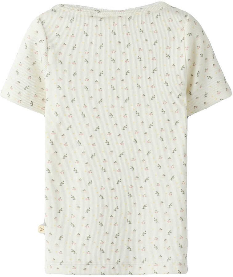 LIL' ATELIER MINI gebloemde T-shirt wit - Foto 2