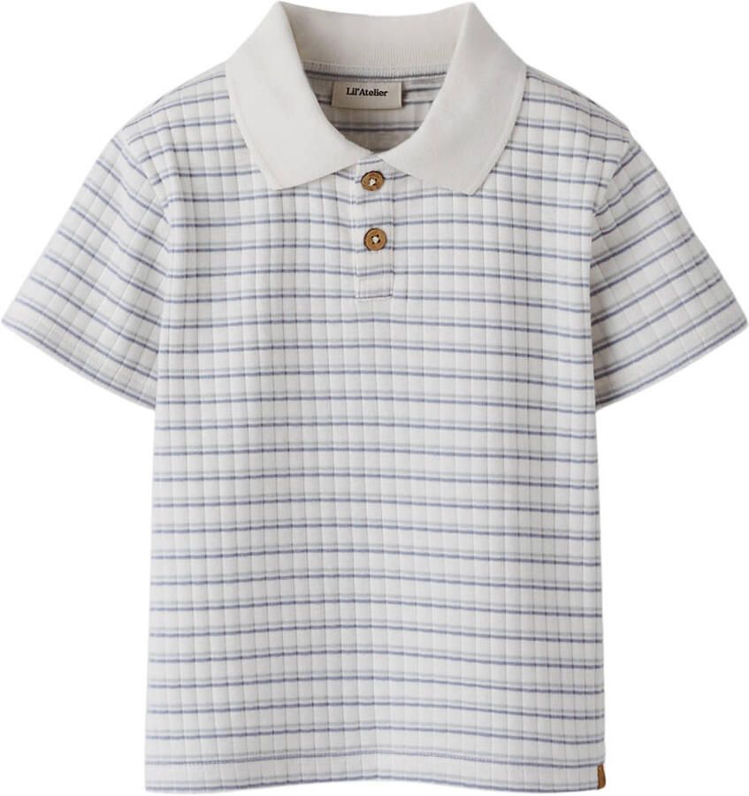 LIL' ATELIER Jongens Polo's & T-shirts Nmmhaldur Ss Loose Polo Lil Gebroken Wit - Foto 4