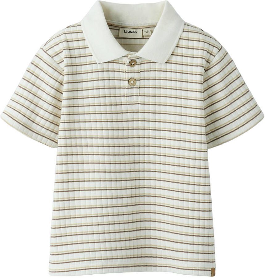 LIL' ATELIER Jongens Polo's & T-shirts Nmmhaldur Ss Loose Polo Lil Creme - Foto 4