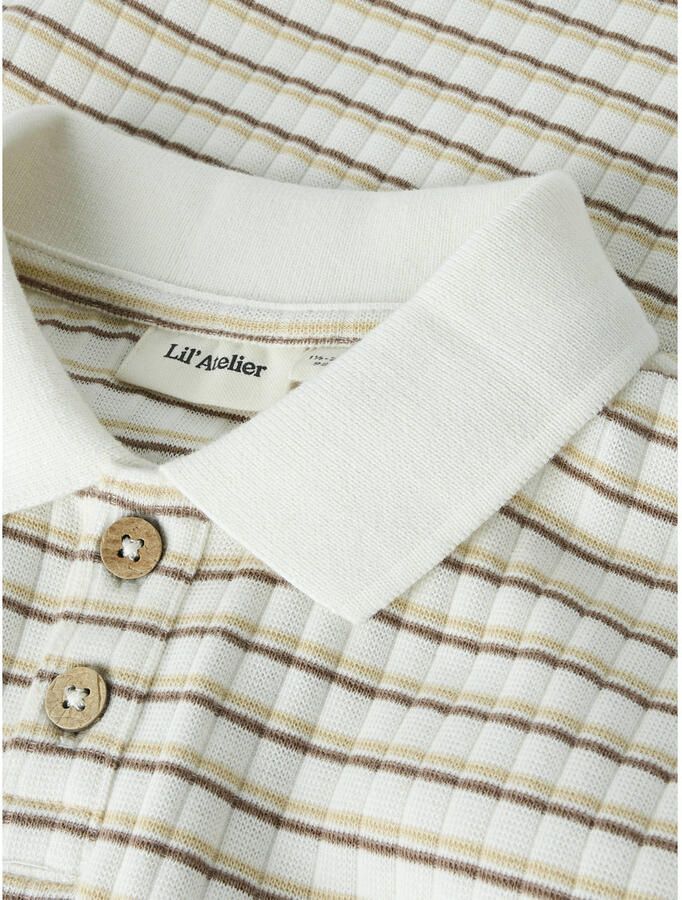 LIL' ATELIER Jongens Polo's & T-shirts Nmmhaldur Ss Loose Polo Lil Creme - Foto 5