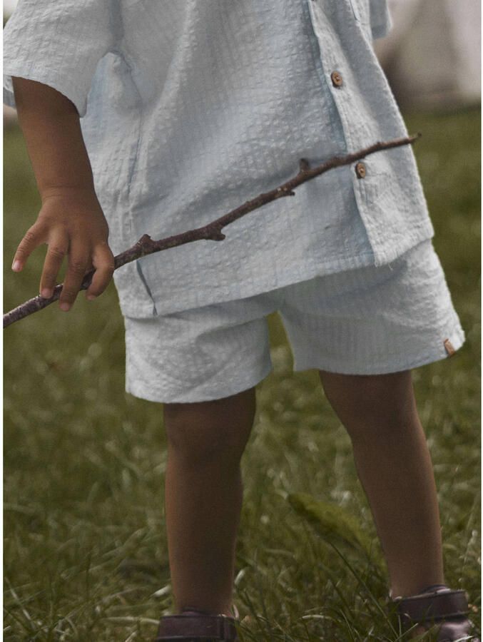 LIL' ATELIER Jongens Broeken Nmmhoman Mak Loose Shorts Lil Lichtblauw - Foto 4