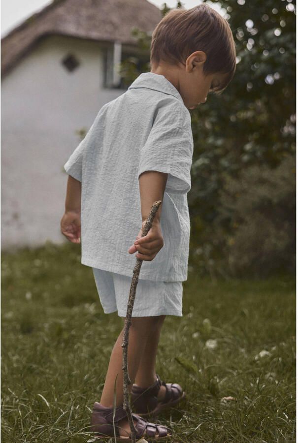 LIL' ATELIER Jongens Broeken Nmmhoman Mak Loose Shorts Lil Lichtblauw - Foto 6
