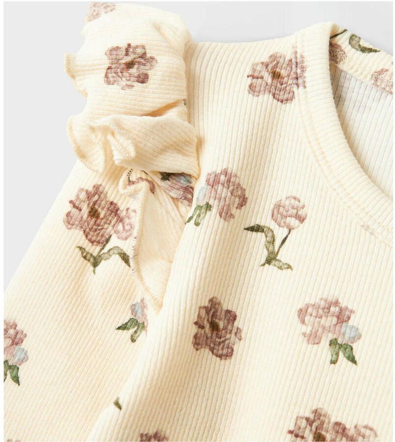 LIL' ATELIER Meisjes Tops & T-shirts Nmfgavo Eko Ls Slim Top Lil Noos Beige