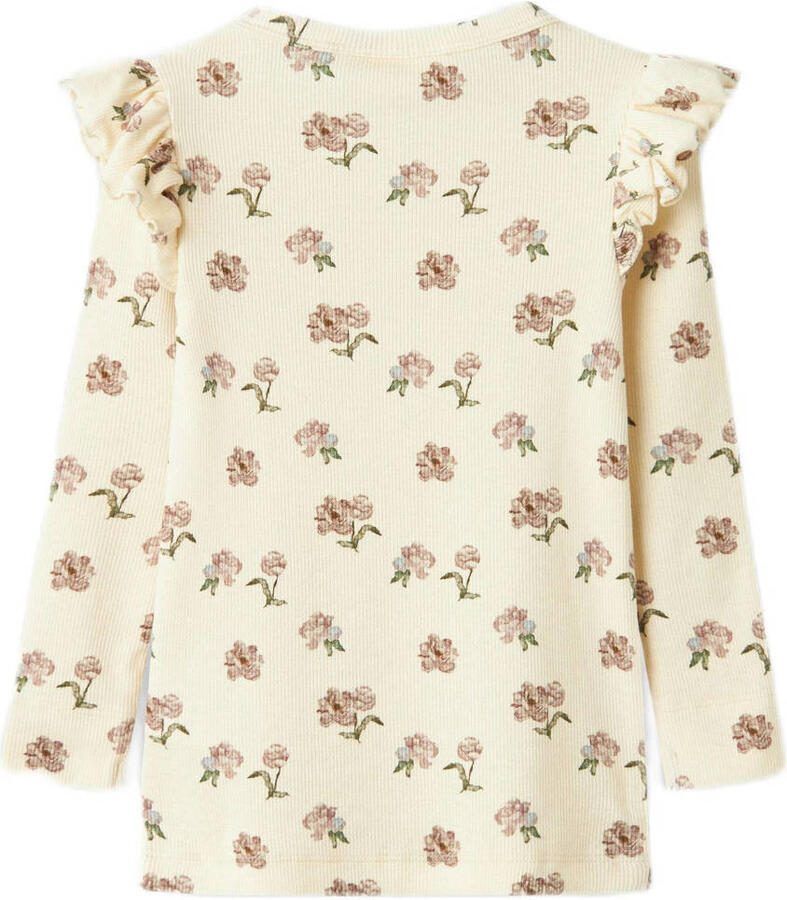 LIL' ATELIER Meisjes Tops & T-shirts Nmfgavo Eko Ls Slim Top Lil Noos Beige - Foto 2