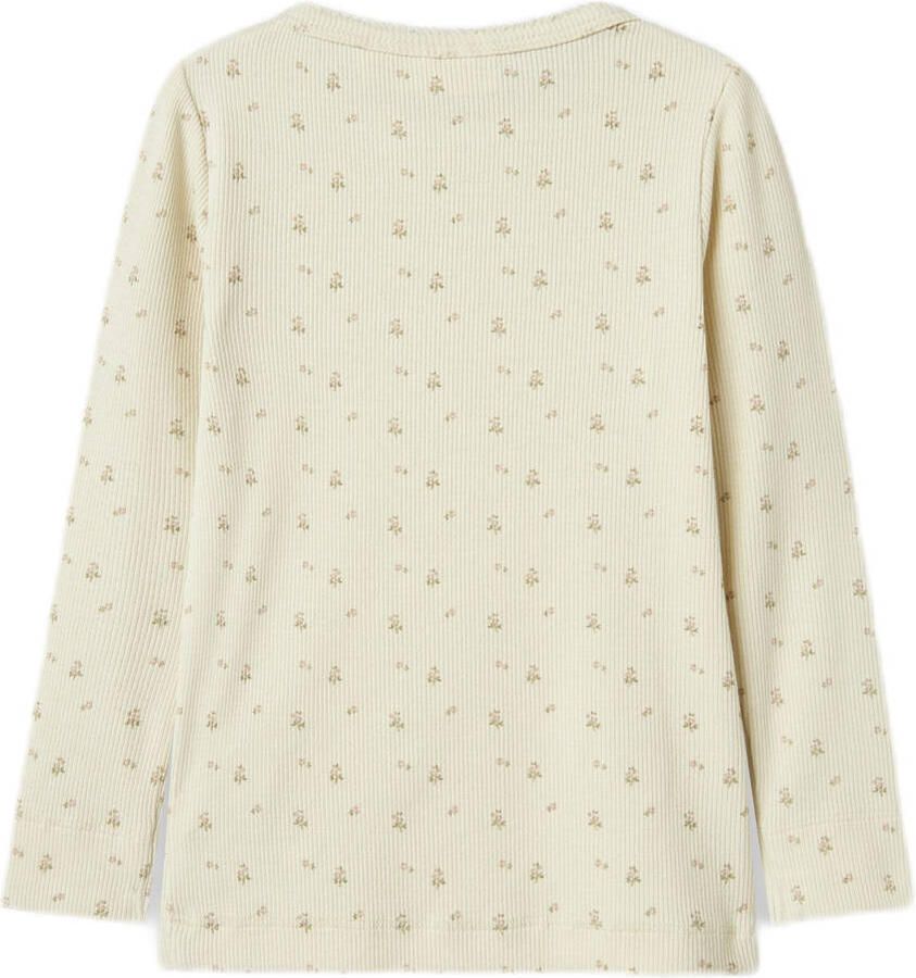 LIL' ATELIER Meisjes Tops & T-shirts Nmfgago Ls Slim Top Lil Noos Beige - Foto 6
