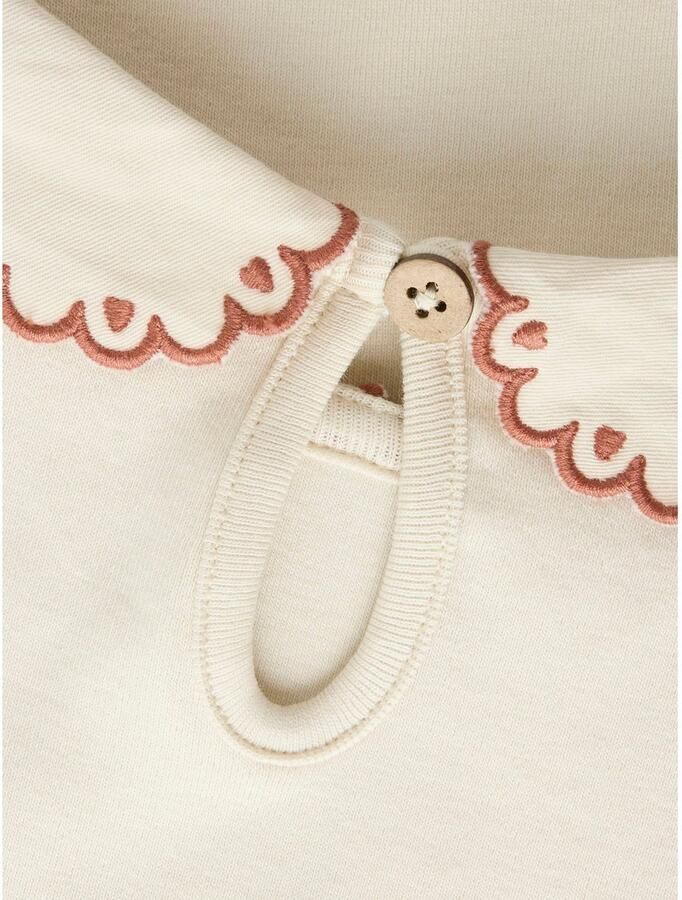LIL' ATELIER MINI longsleeve met borduursels beige - Foto 2