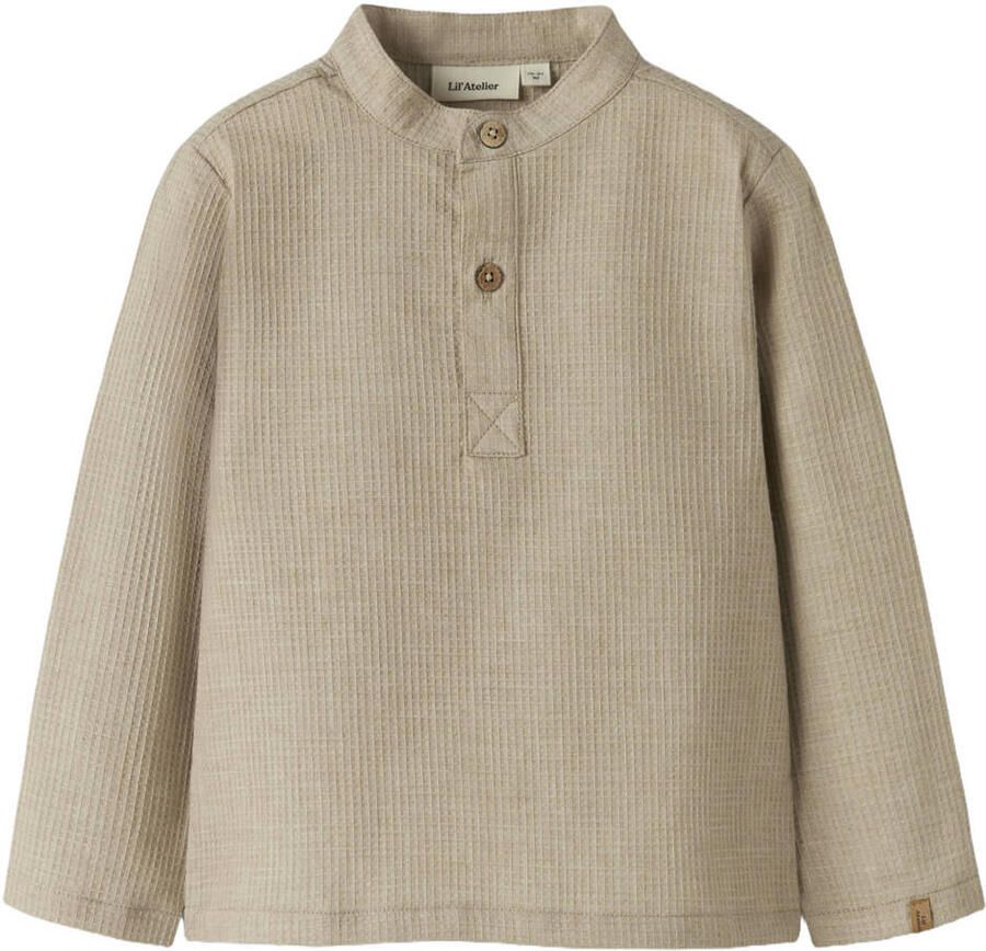 LIL' ATELIER Jongens Truien & Vesten Nmmdasher Ls Loose Shirt Lil Zand - Foto 3