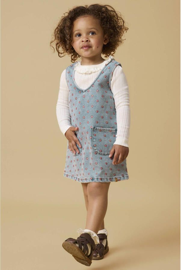 LIL' ATELIER MINI longsleeve NMFRACHEL offwhite Wit Meisjes Katoen Ronde hals 122 128 - Foto 4