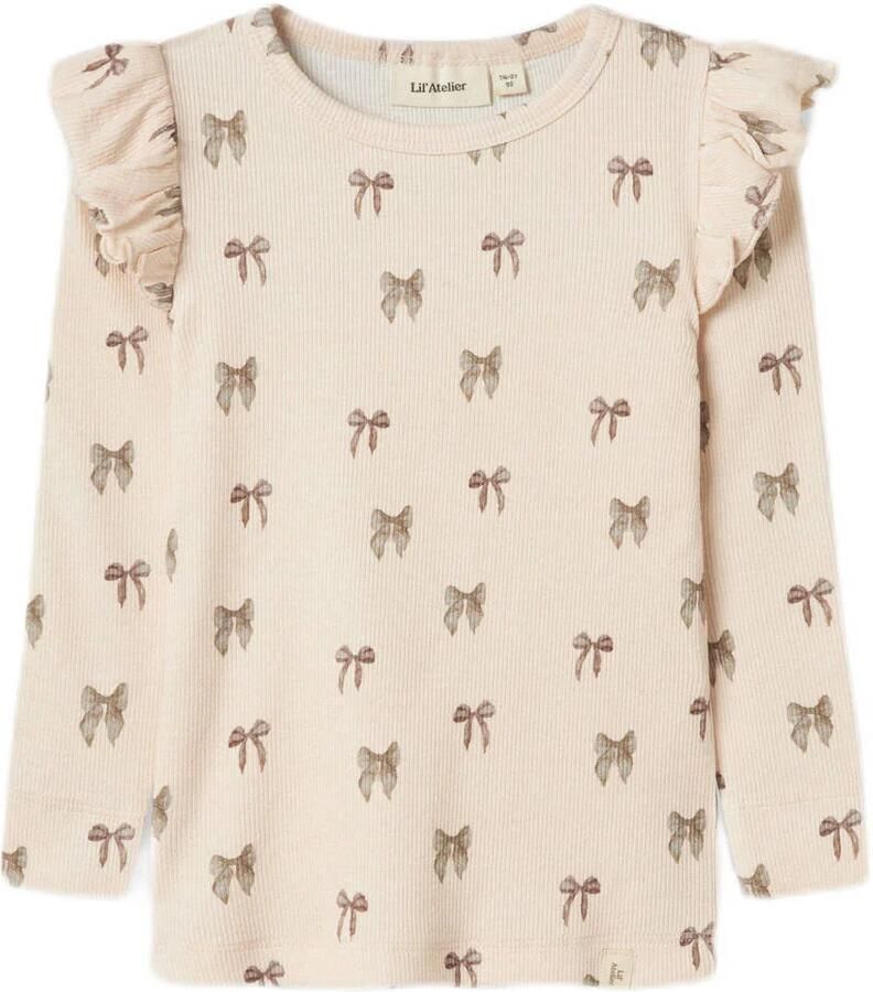 LIL' ATELIER MINI longsleeve zalmroze