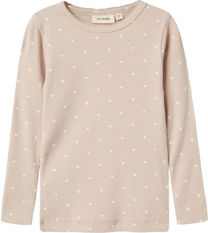 LIL' ATELIER Meisjes Tops & T-shirts Nmfgago Ls Slim Top Lil Noos Lichtroze - Foto 4