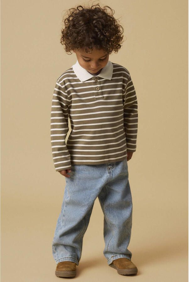 LIL' ATELIER Jongens Polo's & T-shirts Nmmlimia Ls Loose Polo Top Lil Bruin - Foto 3