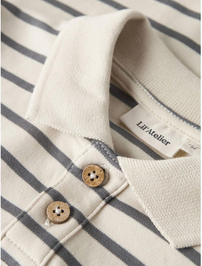 LIL' ATELIER Jongens Polo's & T-shirts Nmmlimia Ls Loose Polo Top Lil Ecru - Foto 3