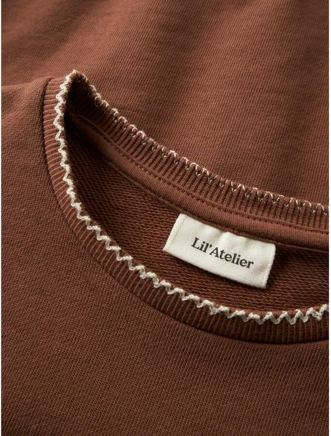 LIL' ATELIER MINI loose fit sweater bruin - Foto 2