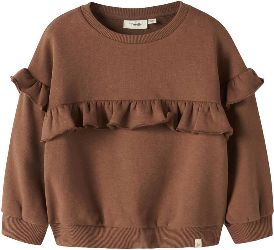 LIL' ATELIER Meisjes Truien & Vesten Nmfilondon Rik Ls Loose Sweat Lil Bruin - Foto 3