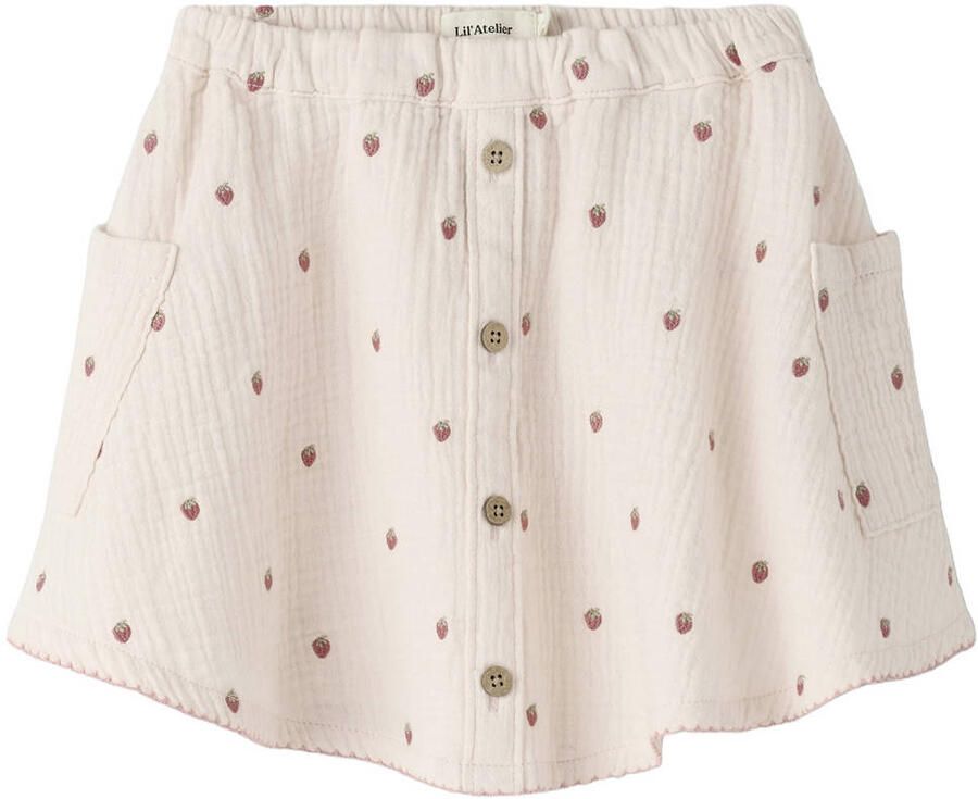 LIL' ATELIER MINI midi rok lichtroze