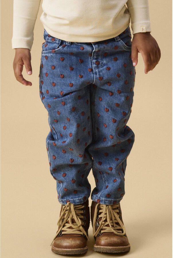 LIL' ATELIER MINI NMFLIVA LOOSE JEANS 2001-SE LIL loose fit jeans donkerblauw