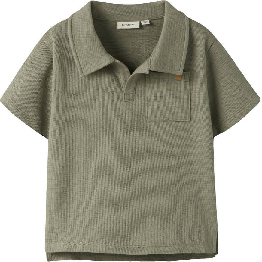 LIL' ATELIER Jongens Polo's & T-shirts Nmmfalk Ss Loose Polo Top Lil Khaki - Foto 3