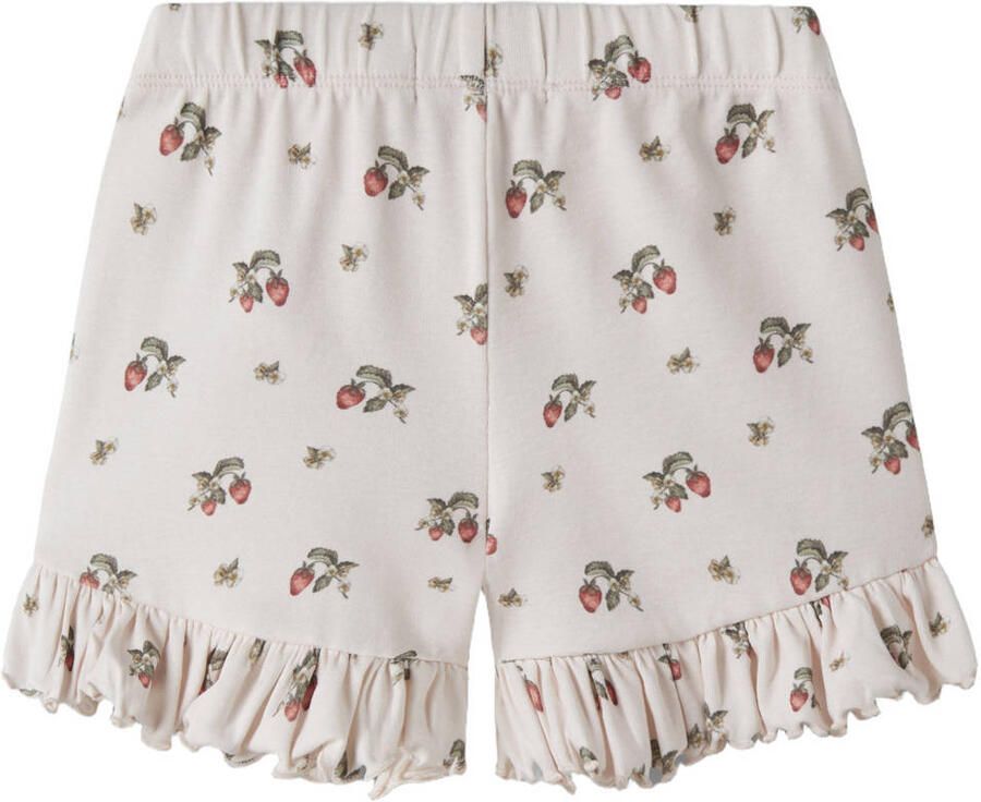 LIL' ATELIER MINI regular gebloemde casual short lichtroze - Foto 2