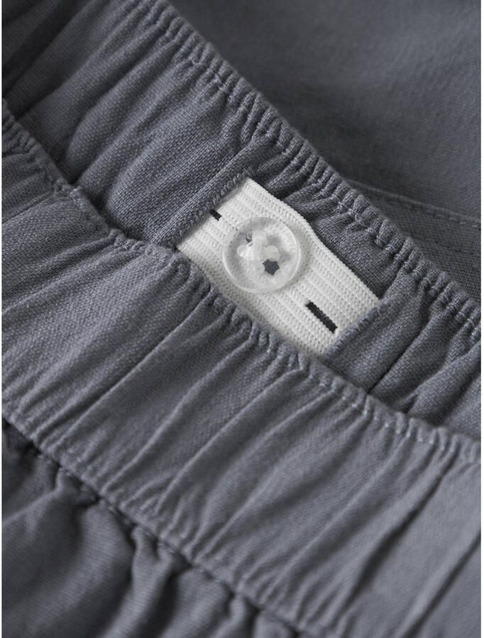 LIL' ATELIER MINI regular waist casual short grijs - Foto 2