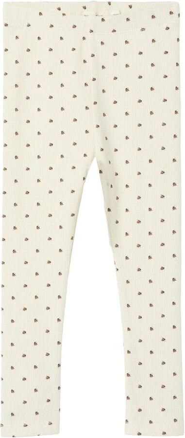 LIL' ATELIER MINI slim casual broek ecru