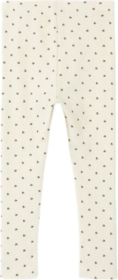 LIL' ATELIER MINI slim casual broek ecru - Foto 3