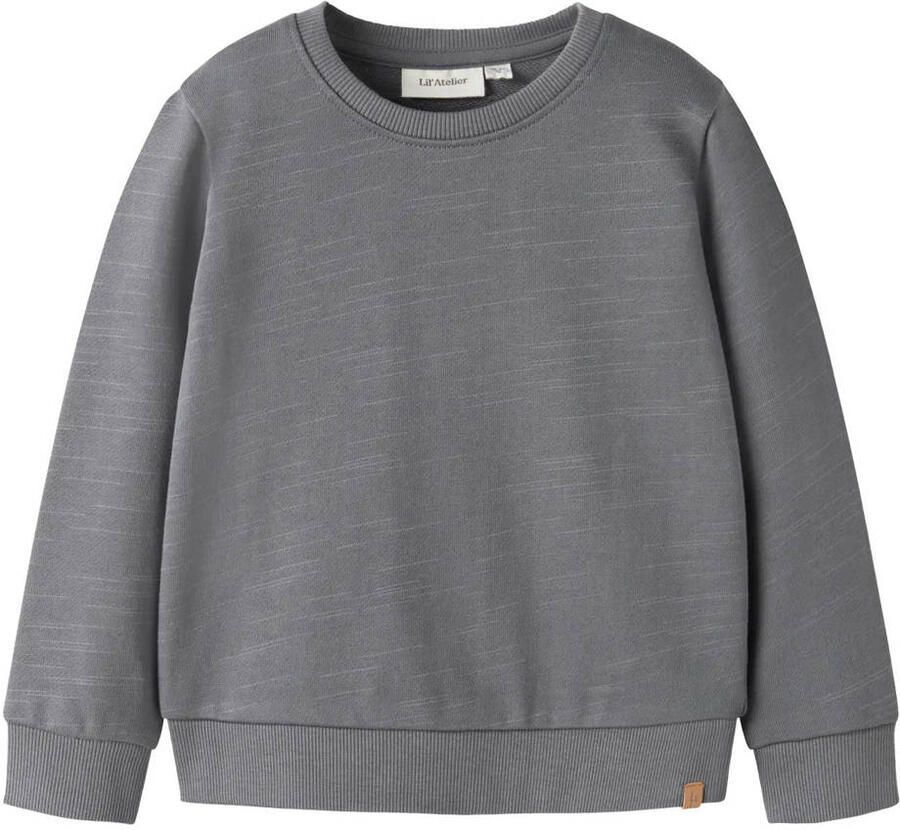 LIL' ATELIER MINI sweat loose fit sweater antraciet