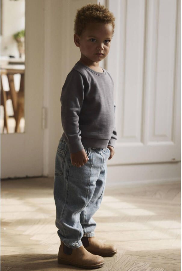 LIL' ATELIER MINI sweat loose fit sweater antraciet - Foto 3