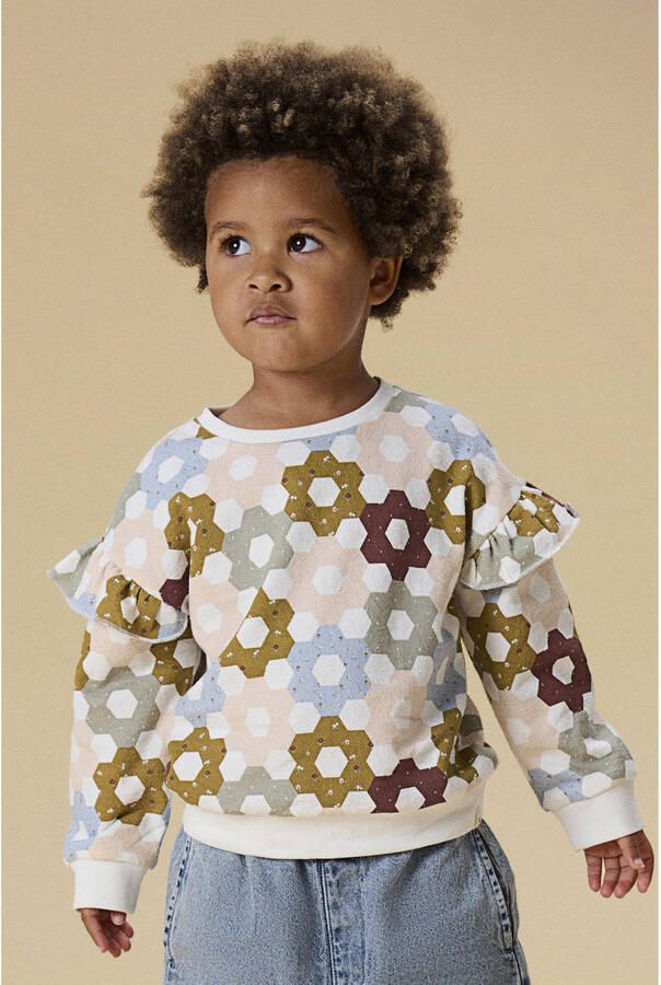 LIL' ATELIER Meisjes Truien & Vesten Nmfdias Ls Loose Sweat Lil Multi - Foto 3