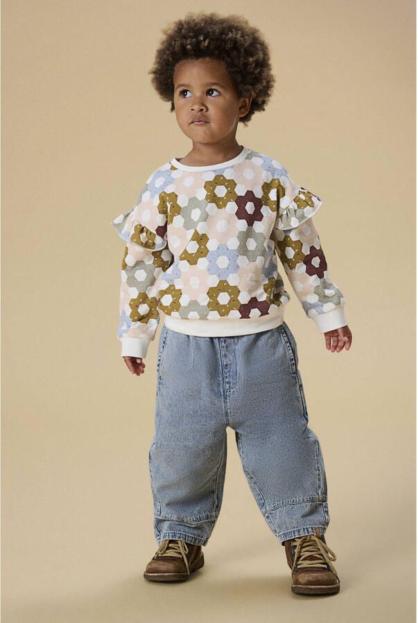 LIL' ATELIER Meisjes Truien & Vesten Nmfdias Ls Loose Sweat Lil Multi - Foto 5