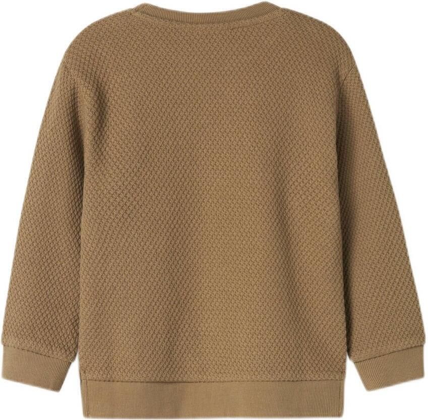 LIL' ATELIER Jongens Truien & Vesten Nmmnoello Ls Loose Sweat Lil Khaki - Foto 4