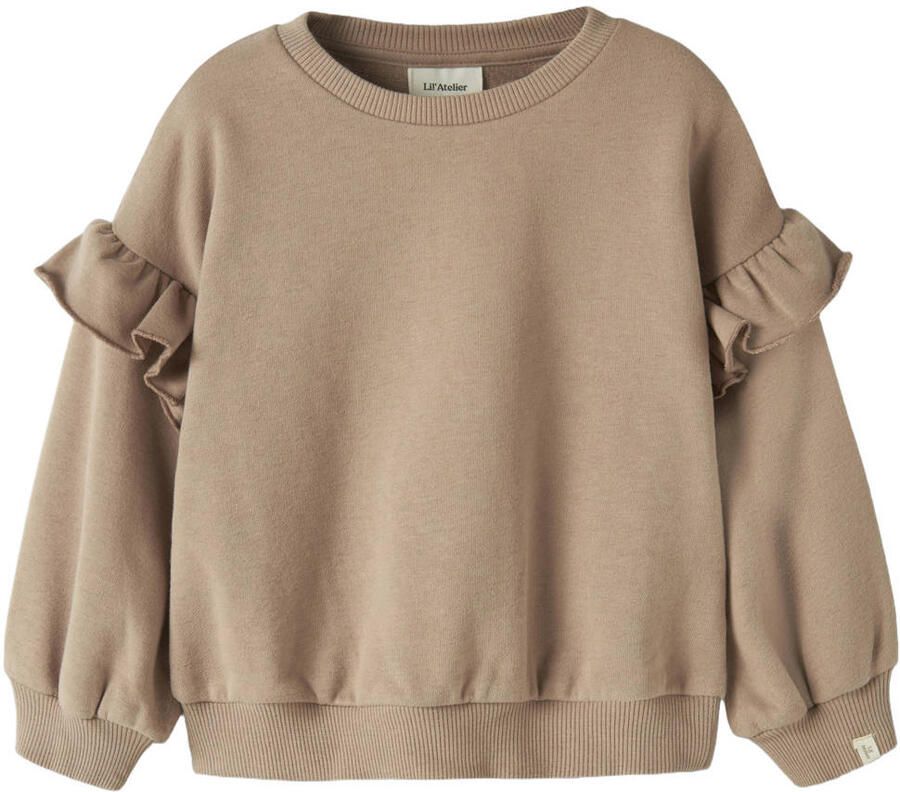 LIL' ATELIER Meisjes Truien & Vesten Nmfilondon Res Ls Rlx Sweat Lil Camel - Foto 3