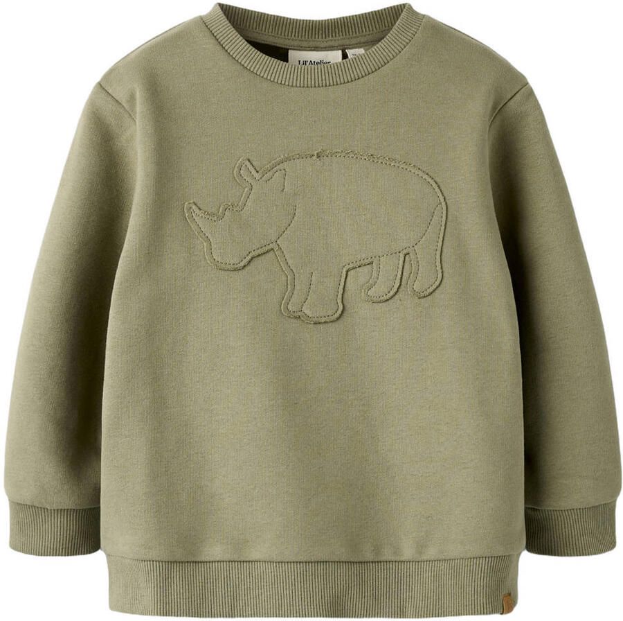 LIL' ATELIER Jongens Truien & Vesten Nmmilondon Rol Ls Loose Sweat Lil Olijf - Foto 3
