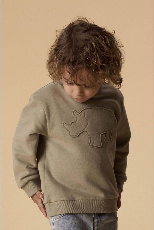 LIL' ATELIER Jongens Truien & Vesten Nmmilondon Rol Ls Loose Sweat Lil Olijf - Foto 4