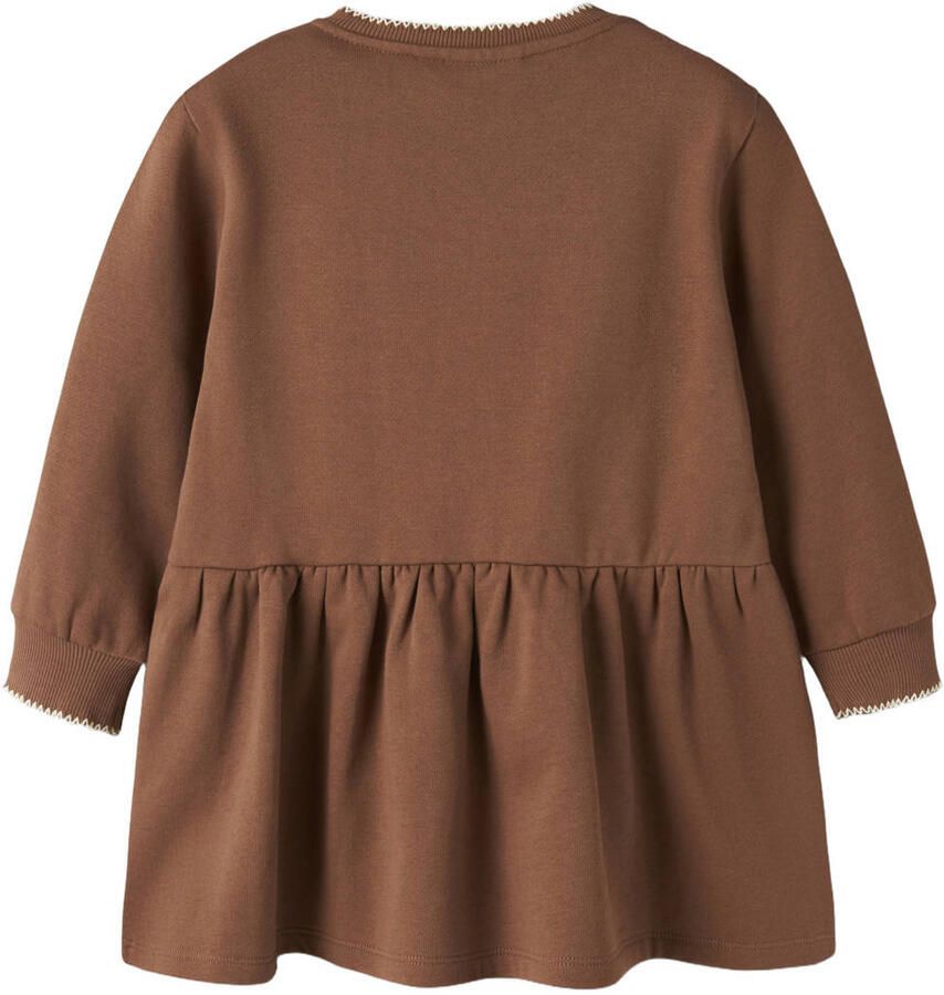 LIL' ATELIER Meisjes Jurken Nmfkilano Ruj Ls Loose Sweat Dress Lil Bruin - Foto 3