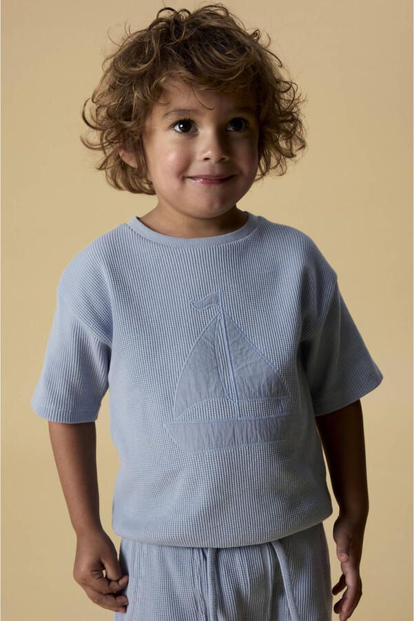 LIL' ATELIER Jongens Polo's & T-shirts Nmmharun Ss Loose Sweat Lil Lichtblauw - Foto 3