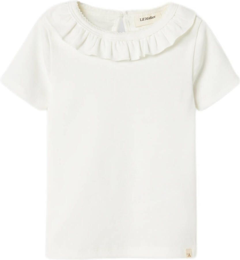 LIL' ATELIER Meisjes Tops & T-shirts Nmflalo Tan Ss Slim Top Lil Wit - Foto 5