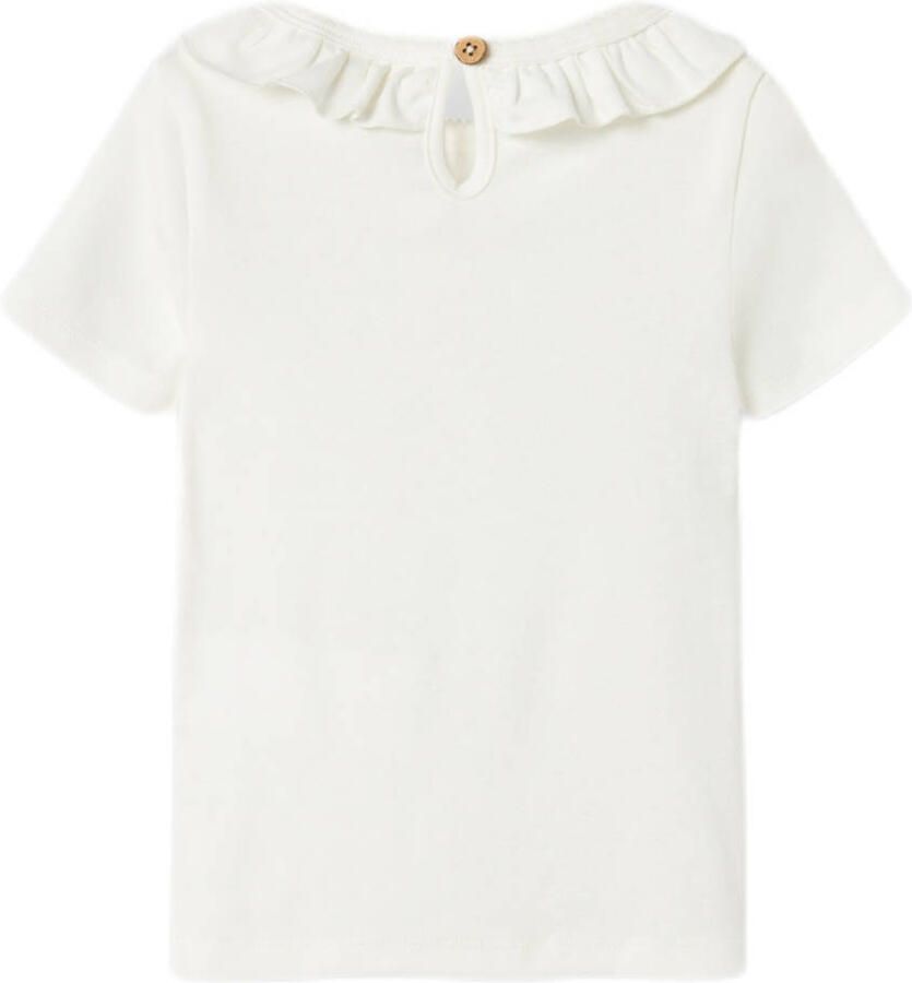 LIL' ATELIER Meisjes Tops & T-shirts Nmflalo Tan Ss Slim Top Lil Wit - Foto 3
