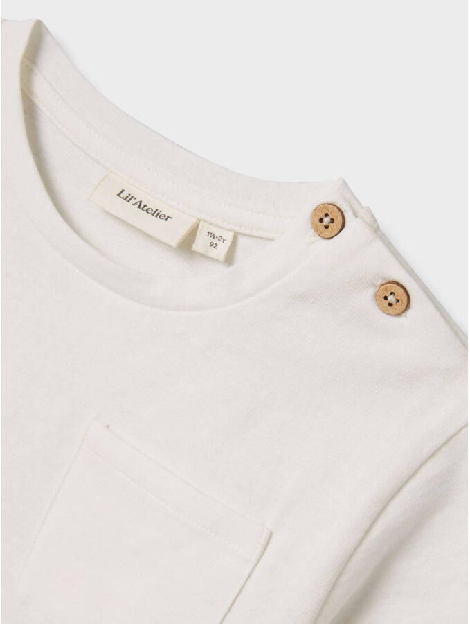 LIL' ATELIER MINI T-shirt wit - Foto 3