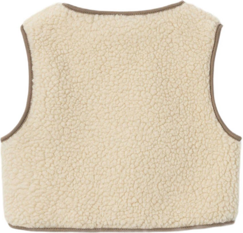 LIL' ATELIER Jongens Colberts Nmmjono Rlx Sherpa Vest Lil Ecru - Foto 4