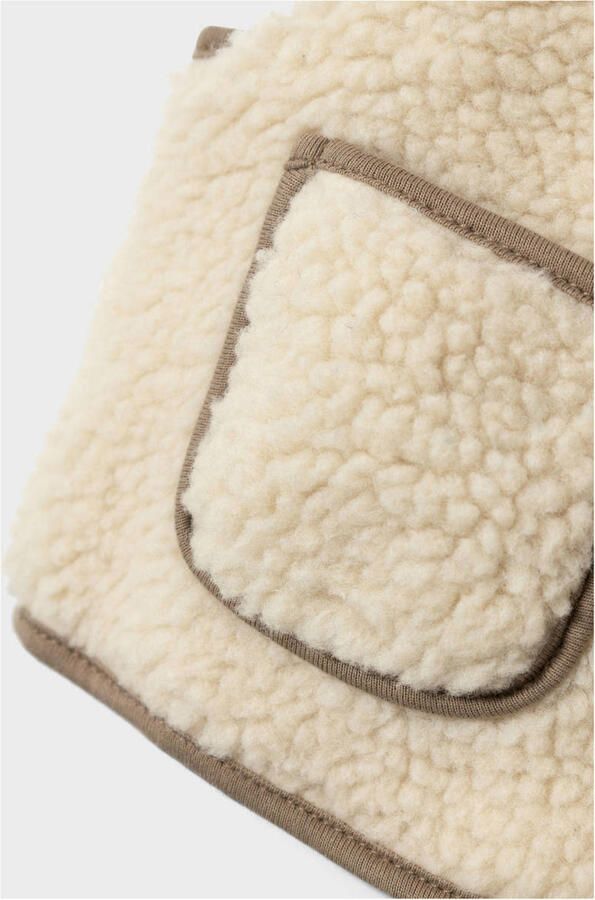 LIL' ATELIER Jongens Colberts Nmmjono Rlx Sherpa Vest Lil Ecru - Foto 5