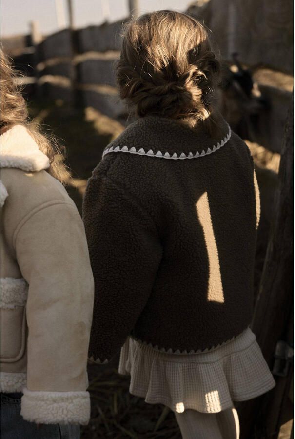 LIL' ATELIER Meisjes Jassen Nmflajo Ls Loose Jacket Lil Bruin - Foto 5