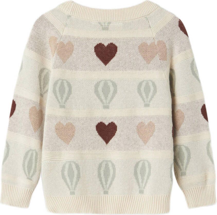 LIL' ATELIER Meisjes Truien & Vesten Nmflamai Kis Ls Knit Lil Ecru - Foto 4