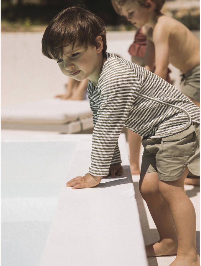 LIL' ATELIER Jongens Zwemkleding Nmmfandy Leo Loose Swim Shorts Lil Khaki - Foto 3