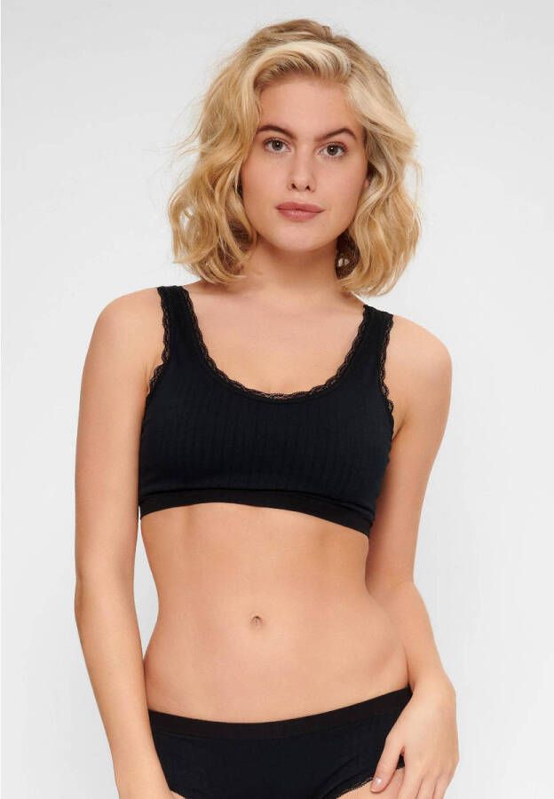 LingaDore niet-voorgevormde bh top Daily Soft Top zwart