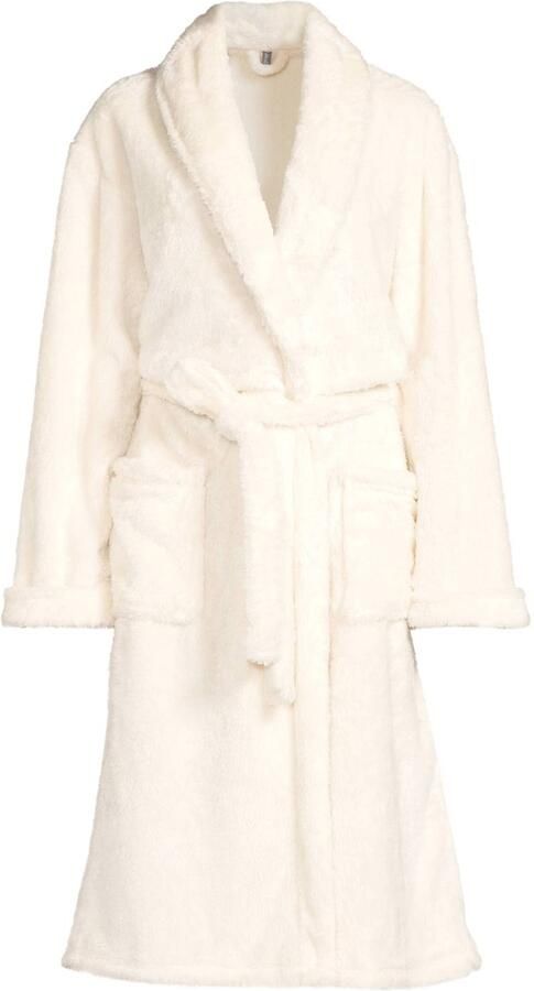 LingaDore fleece badjas ecru - Foto 3