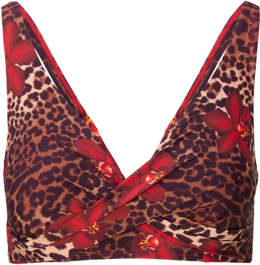LingaDore niet-voorgevormde beugel bikinitop bruin rood