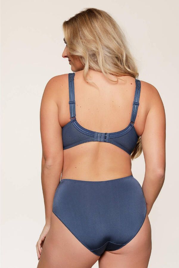 LingaDore niet-voorgevormde beugelbh Daily Full Coverage Lace denimblauw