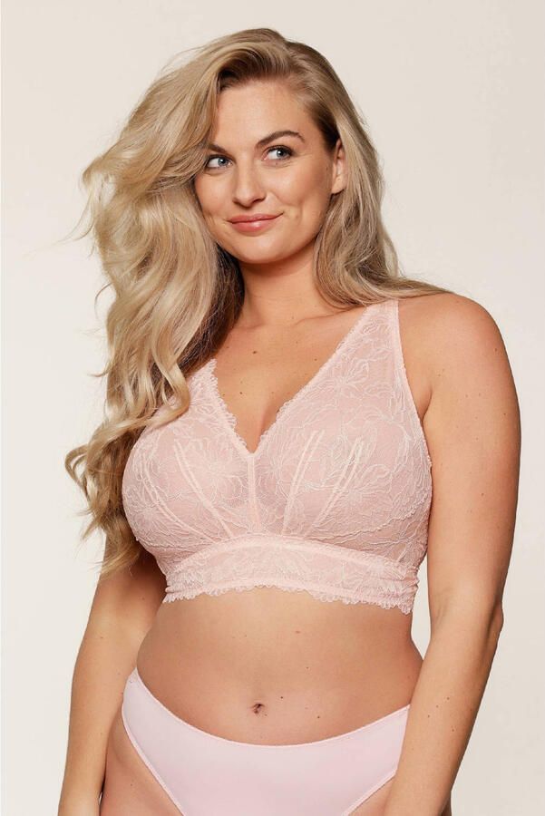 LingaDore niet-voorgevormde bralette met beugel lichtroze