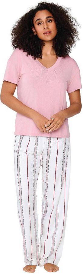 LingaDore pyjama roze wit